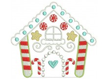 Stickdatei - Gingerbread Christmas Lebkuchenhaus